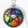 Art Picture Glass Witchcraft Pendant Necklace