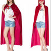 Larp Red Cape Gothic Witchcraft Hooded